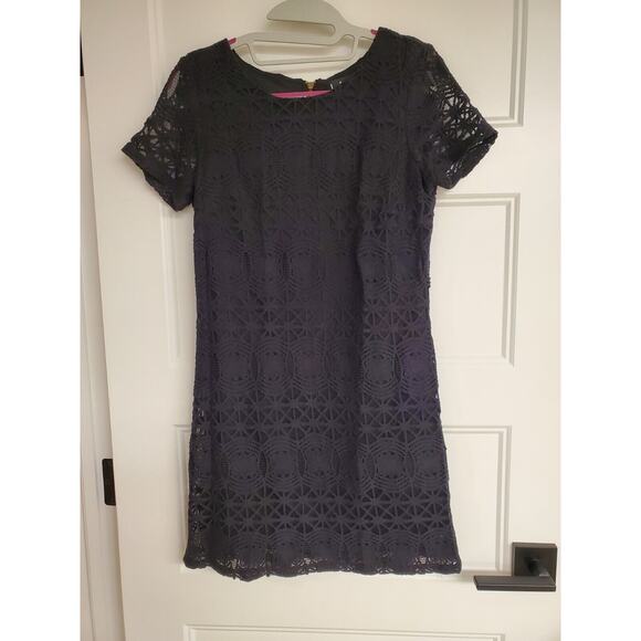 Women's Lulu's Black Lace Overlay Mini Shift Cocktail Party Dress | Size XS - Picture 1 of 10